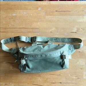 Calpak Green Crossbody Bag with Adjustable Straps